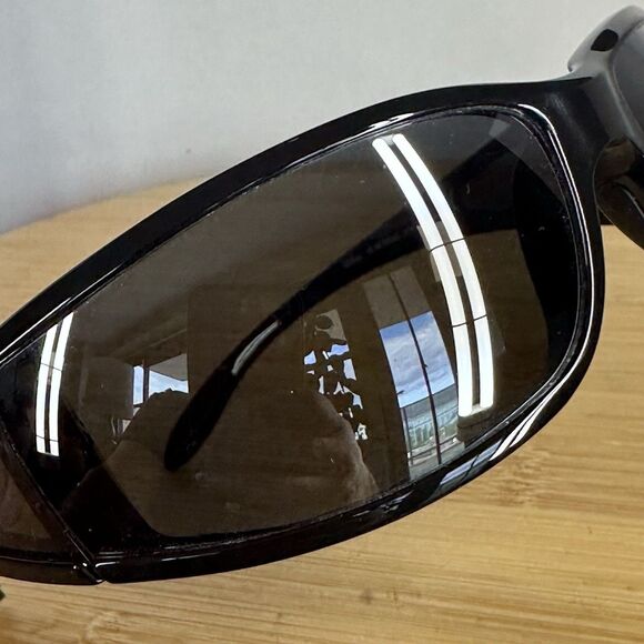 RARE Maui Jim Offshore MJ 444-02 Sunglasses 73-17-124 Gloss Black Wrap Japan - Picture 3 of 16